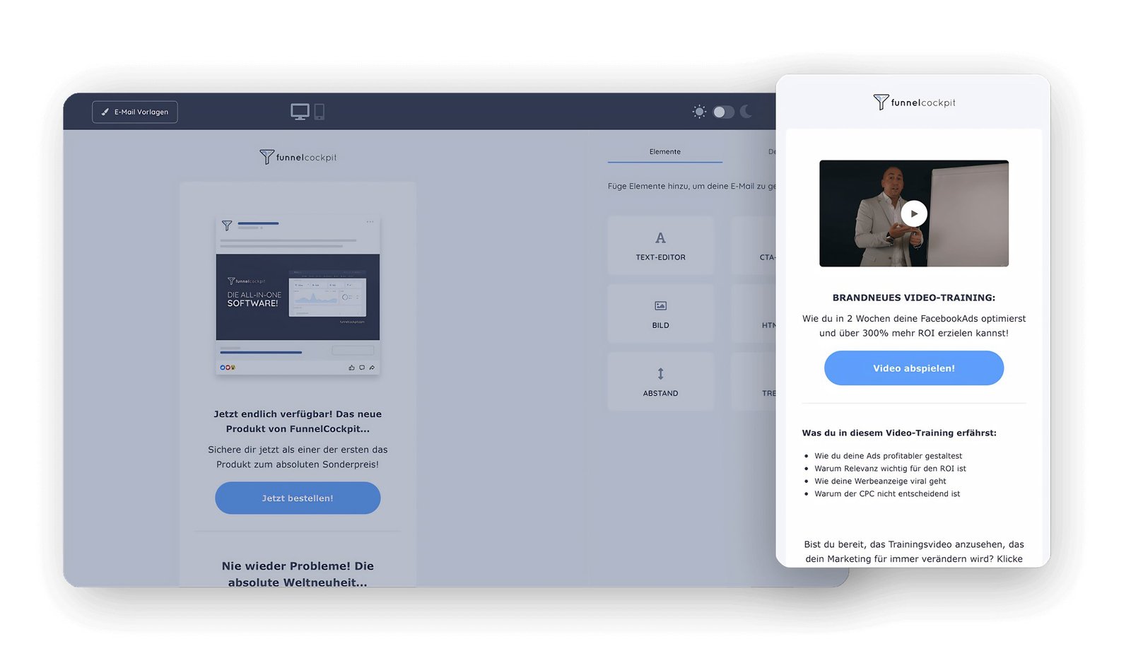 FunnelCockpit E-Mail Marketing Tool